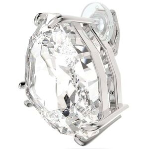 NWT Swarovski | Mesmera White Crystal Rhodium Plated Clip On Earrings Set